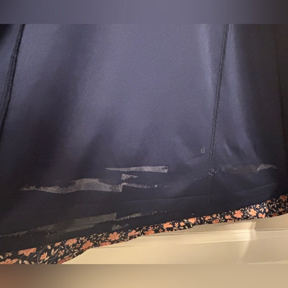 The Way to Love Navy Blue Floral Print Ruffled Maxi Dress XS - Picture 6 of 8